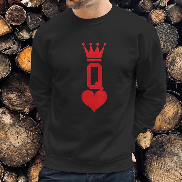 Queen Of Hearts Gift Card Halloween Sweatshirt Gifts for Him