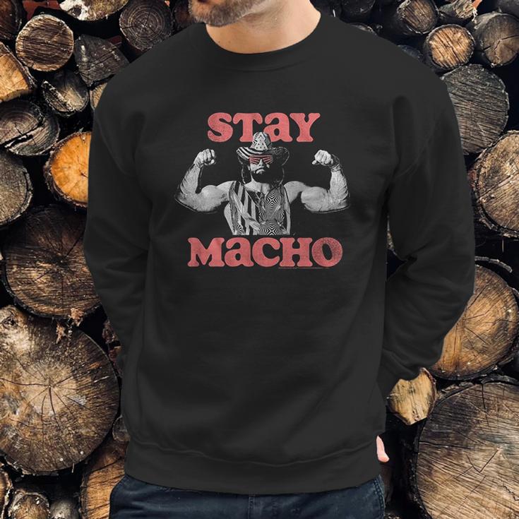 Randy Macho Man Savage Stay Macho Sweatshirt Gifts for Him