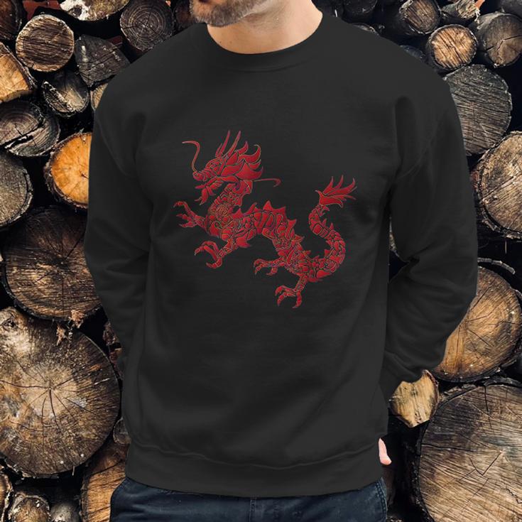 Red Chinese Firedrake Sweatshirt Gifts for Him