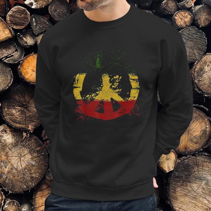 Reggae Music Peace Sign Rastafari Rasta Gift Sweatshirt Gifts for Him