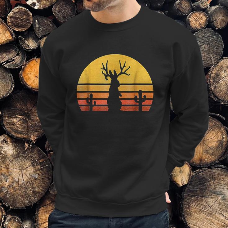 Retro Eighties Jackalope Sweatshirt Gifts for Him