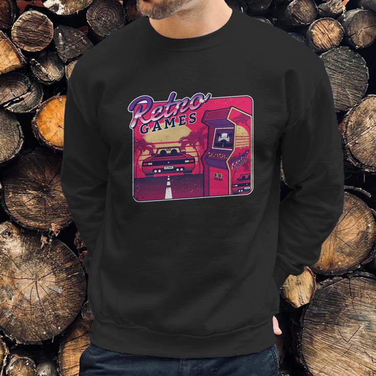 Retro Gaming Arcade Sweatshirt Gifts for Him