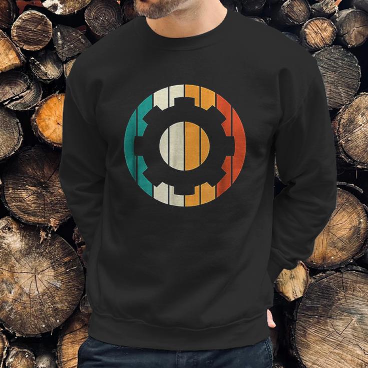 Retro Vintage Mechanical Engineering Gear Sweatshirt Gifts for Him