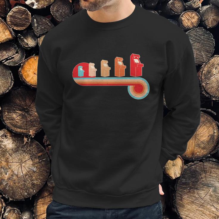 Retro Vintage Video Game Arcade Machines Sweatshirt Gifts for Him