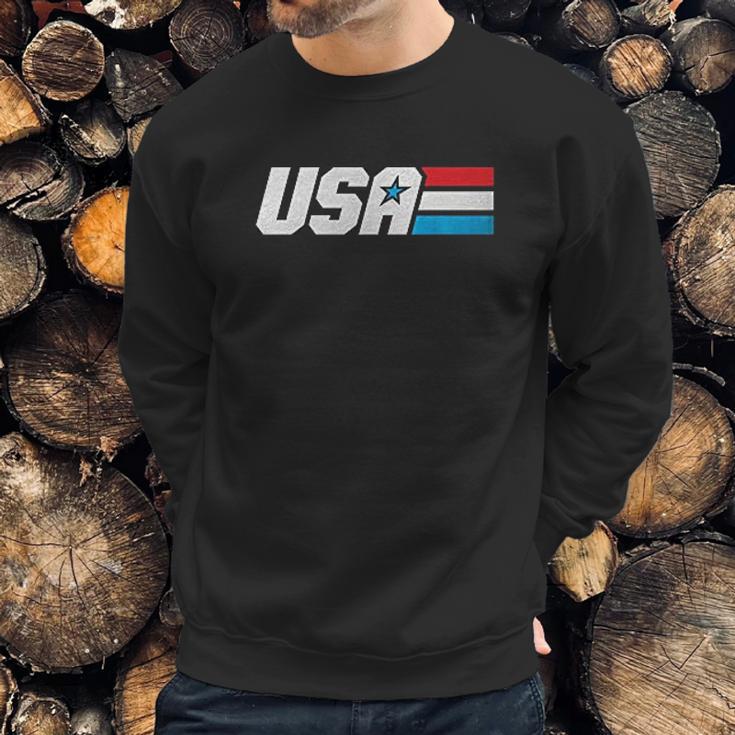 Retta Usa Military Style American Pride Patriotic Sweatshirt Gifts for Him