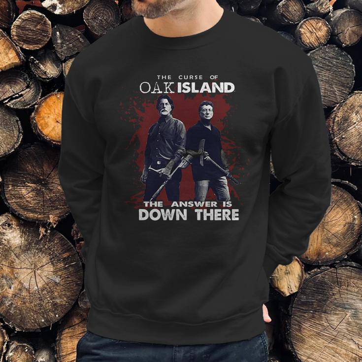 Rick Lagina Robert Clotworthy The Curse Of Oak Island Answer Is Down There Shirt Sweatshirt Gifts for Him