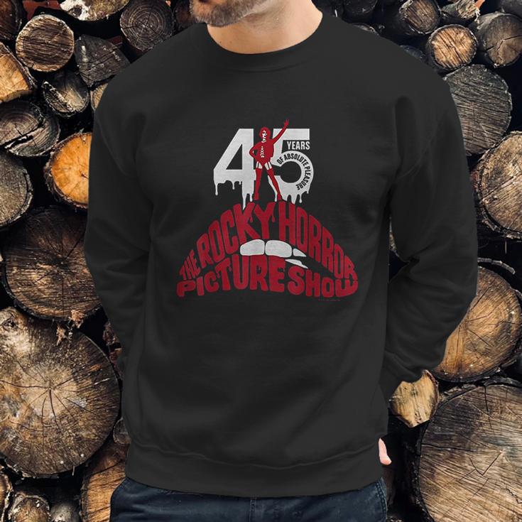 The Rocky Horror Picture Show 45Th Anniversary Red Logo Sweatshirt Gifts for Him