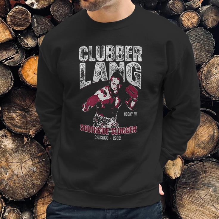 Rocky Officially Licensed Clubber Lang Baseball Sweatshirt Gifts for Him