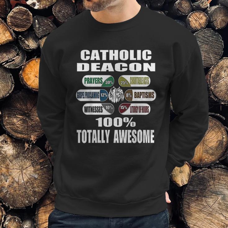 Roman Catholic Deacon Duties Pun Gift Sweatshirt Gifts for Him