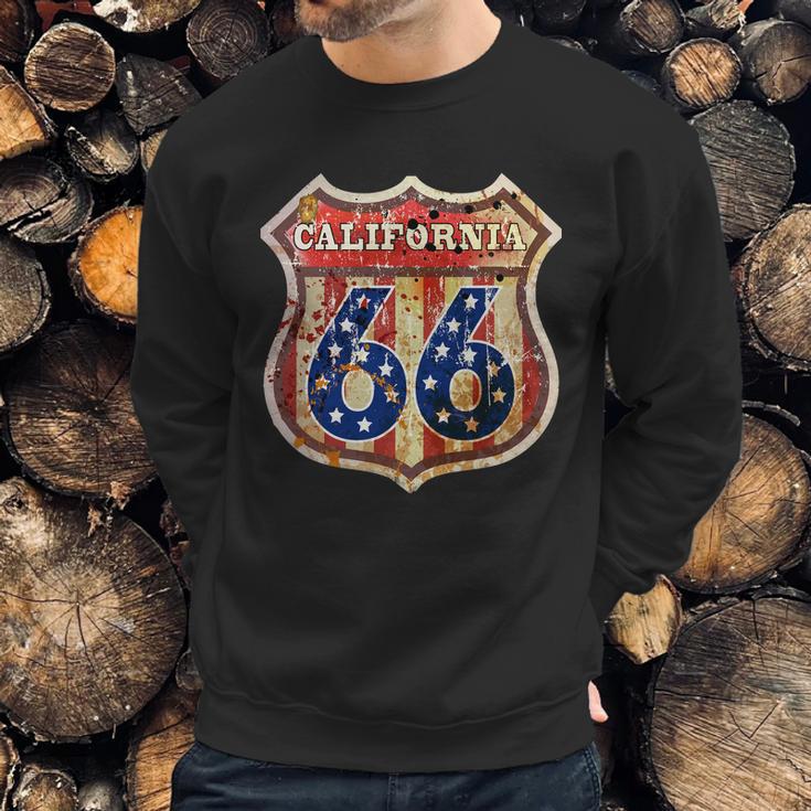 Route 66 California Graphic Design Printed Casual Daily Basic Sweatshirt Gifts for Him