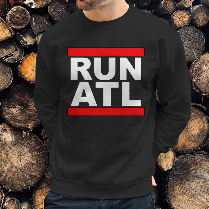 Run Atl Atlanta Georgia Sports Fans Sweatshirt Gifts for Him