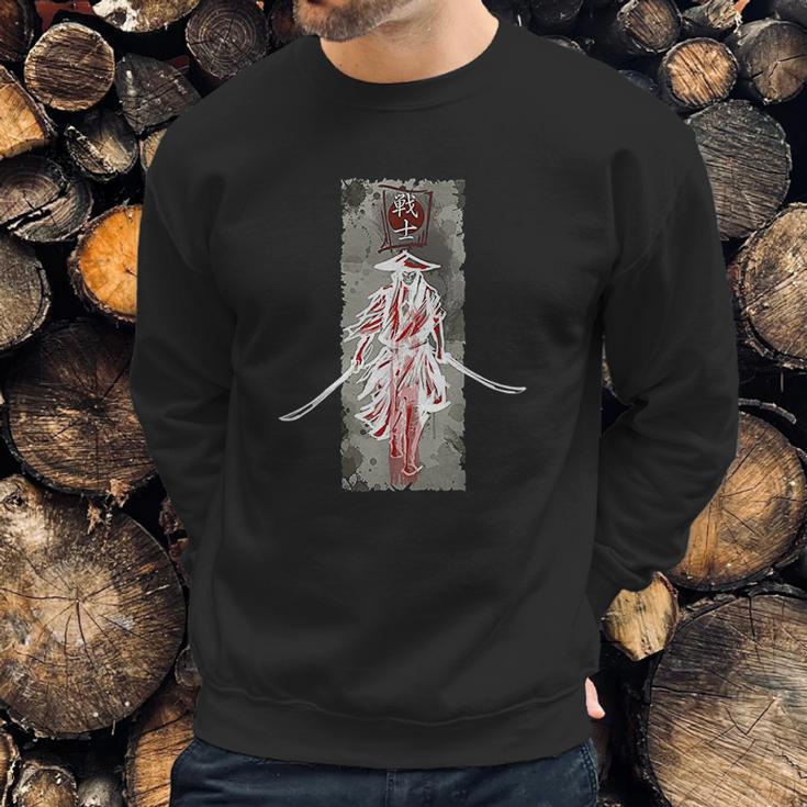 Samurai Japanese Katana Retro Art Print Bushido Sweatshirt Gifts for Him