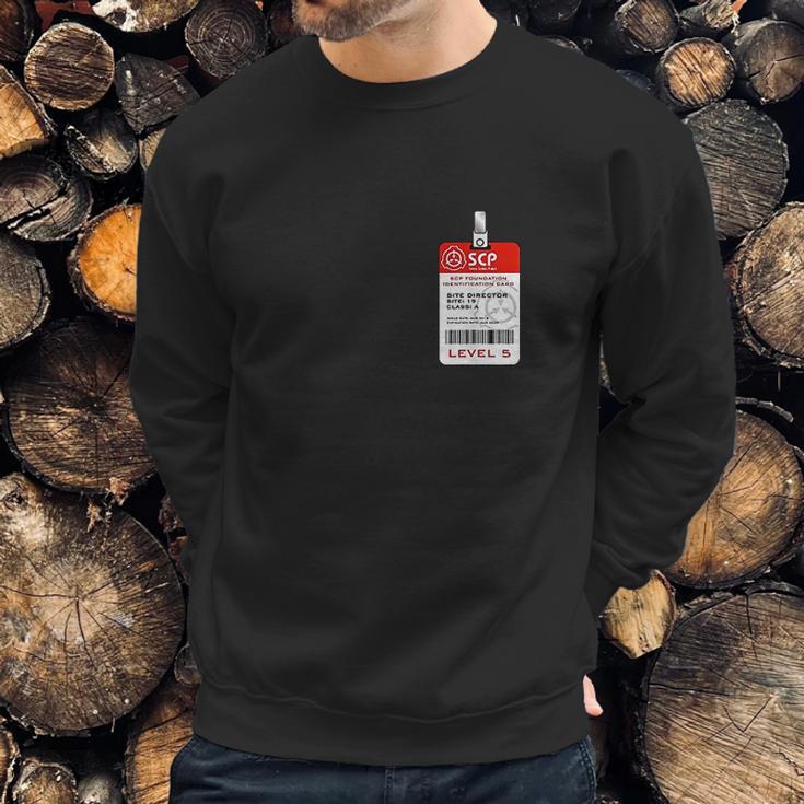 Scp Foundation Site Director Badge Sweatshirt Gifts for Him