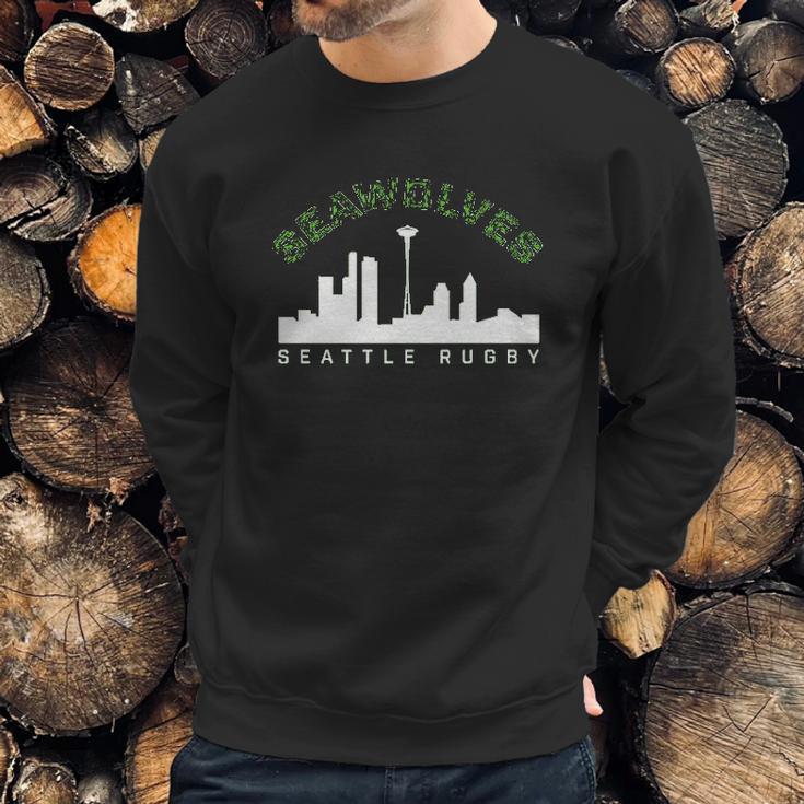 Seattle Seawolves City Skyline Sweatshirt Gifts for Him