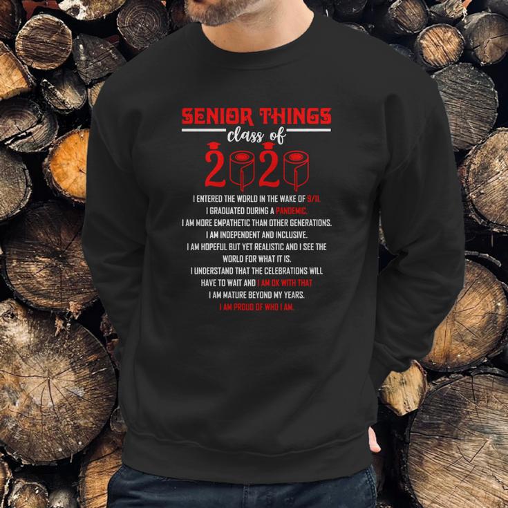 Senior Things Class Of 2020 Shirt Quarantined 2020 Graduation Grad Vintage T-Shirt Sweatshirt Gifts for Him