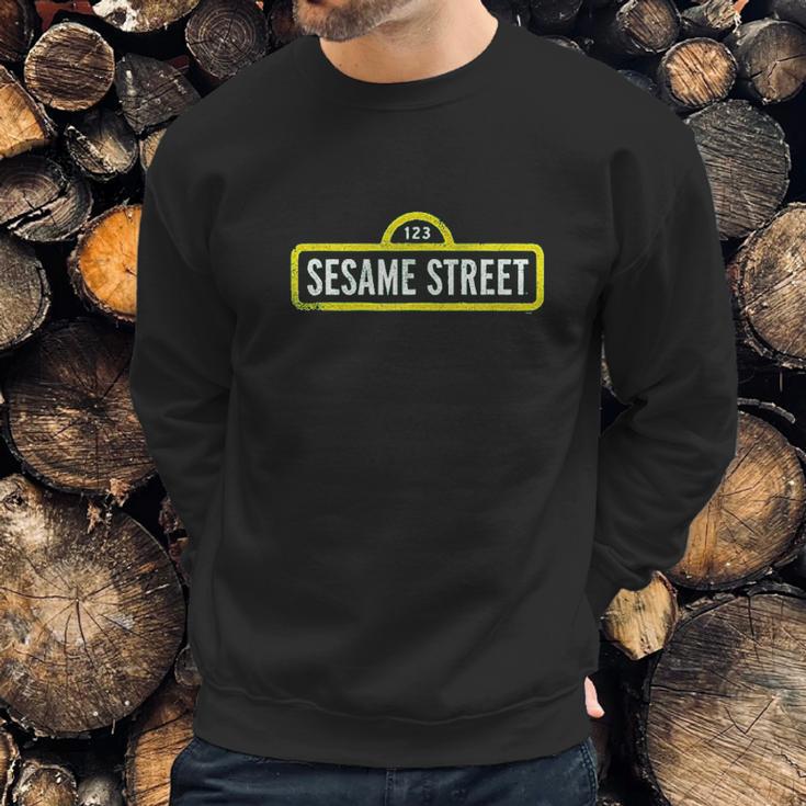 Sesame Street Rough Logo Sweatshirt Gifts for Him