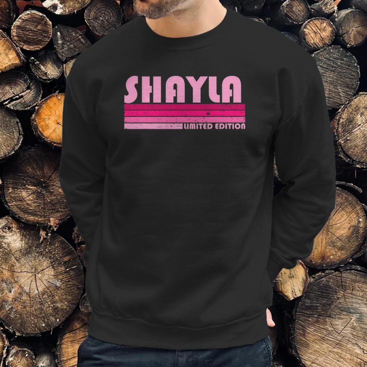 Shayla Name Personalized Retro Vintage 80S 90S Sweatshirt Gifts for Him