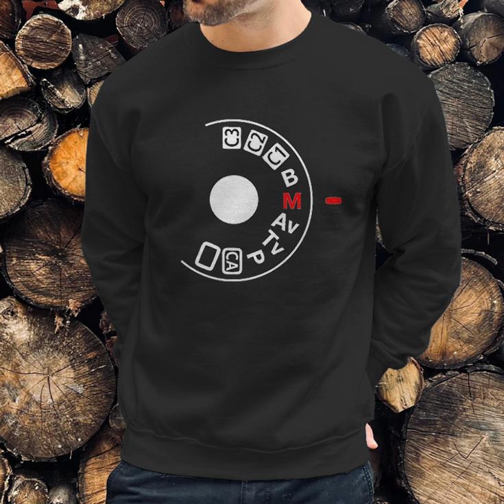 Shoot Manual Camera Buff Photography Lovers Sweatshirt Gifts for Him