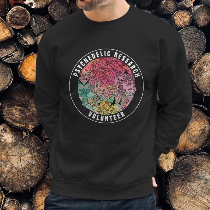 Shrooms Festival Psychedelic Research Volunteer Shirt Sweatshirt Gifts for Him