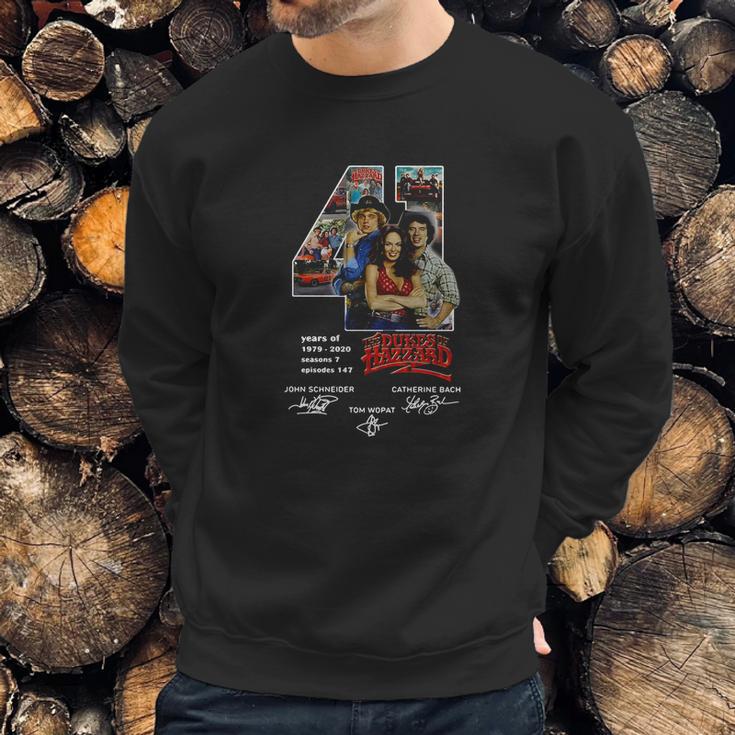 Signatures 41 Years Of 1979 – 2020 The Dukes Of Hazzard Sweatshirt Gifts for Him