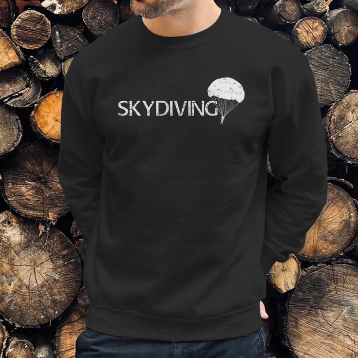 Skydiving Parachute Logo Sweatshirt Gifts for Him