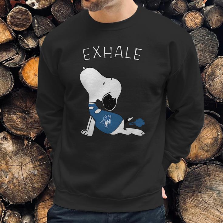 Snoopy Exhale Duke Sweatshirt Gifts for Him