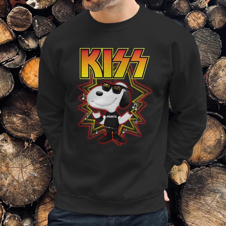 Snoopy Kiss Band Sweatshirt Gifts for Him