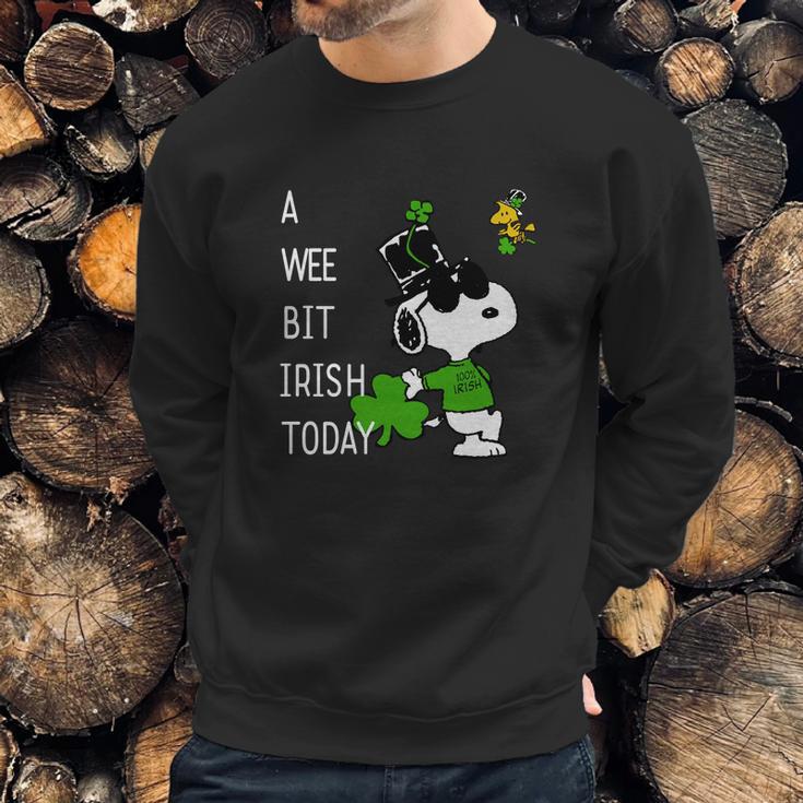 Snoopy A Wee Bit Irish Today Shamrock St Patrick’S Day Shirt Sweatshirt Gifts for Him