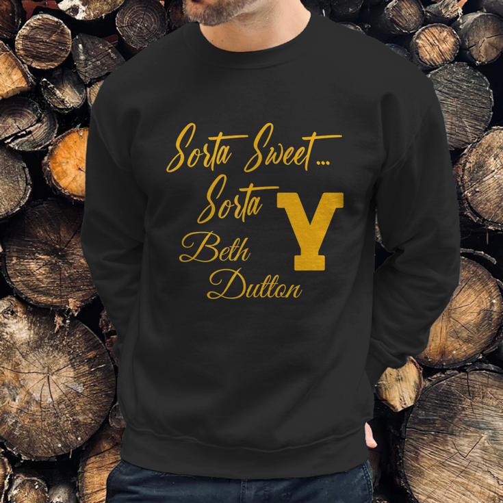 Sorta Beth Funny Gifts Ranch Stone Rip Vintage Sweatshirt Gifts for Him