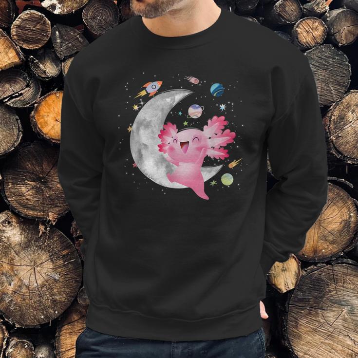 Space Axolotl Kawaii Pastel Goth Anime Comic For Girls Sweatshirt Gifts for Him