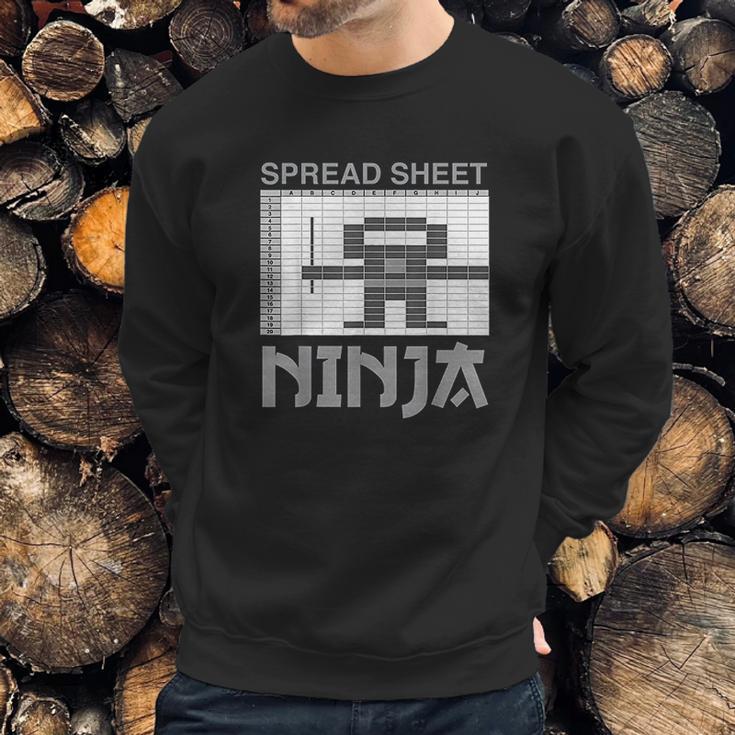 Spreadsheet Ninja Funny Office Party Excel Data Lover Sweatshirt Gifts for Him