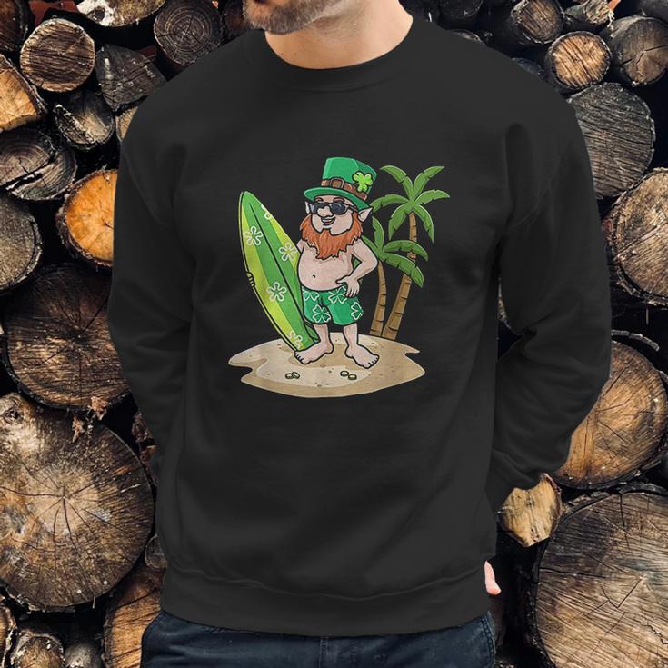 St Patricks Day Hawaiian For Men Leprechaun St Paddy Sweatshirt Gifts for Him