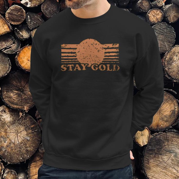 Stay Gold Ponyboy Vintage Funny Saying Graphic Sweatshirt Gifts for Him