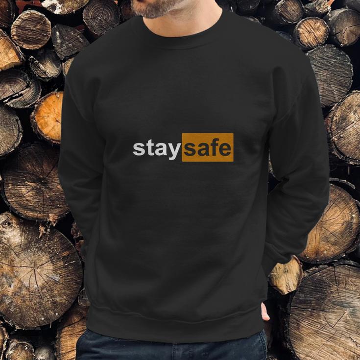 Stay Safe Pornhub Parody Sweatshirt Gifts for Him