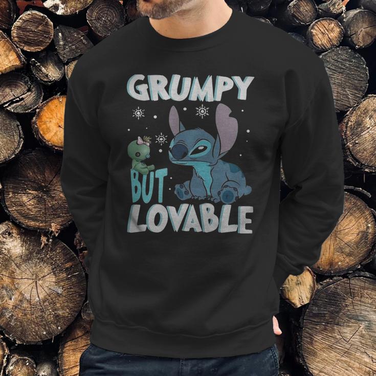 Stitch Grumpy But Lovable Sweatshirt Gifts for Him