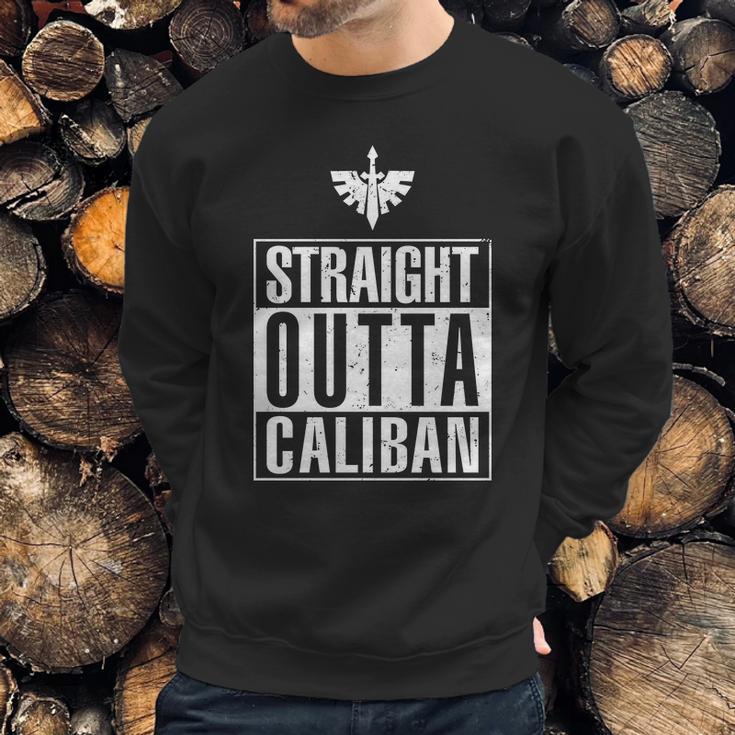 Straight Outta CalibanShirt Long Sleeve Hoodie Sweatshirt Sweatshirt Gifts for Him