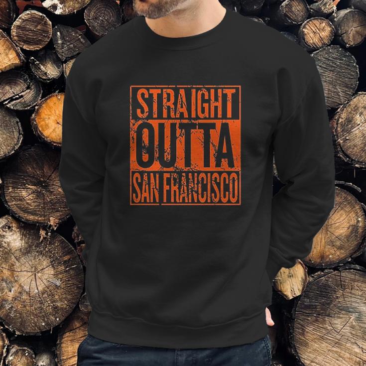 Straight Outta Hometown Fan Team Pride Fantasy Baseball Fans Sweatshirt Gifts for Him