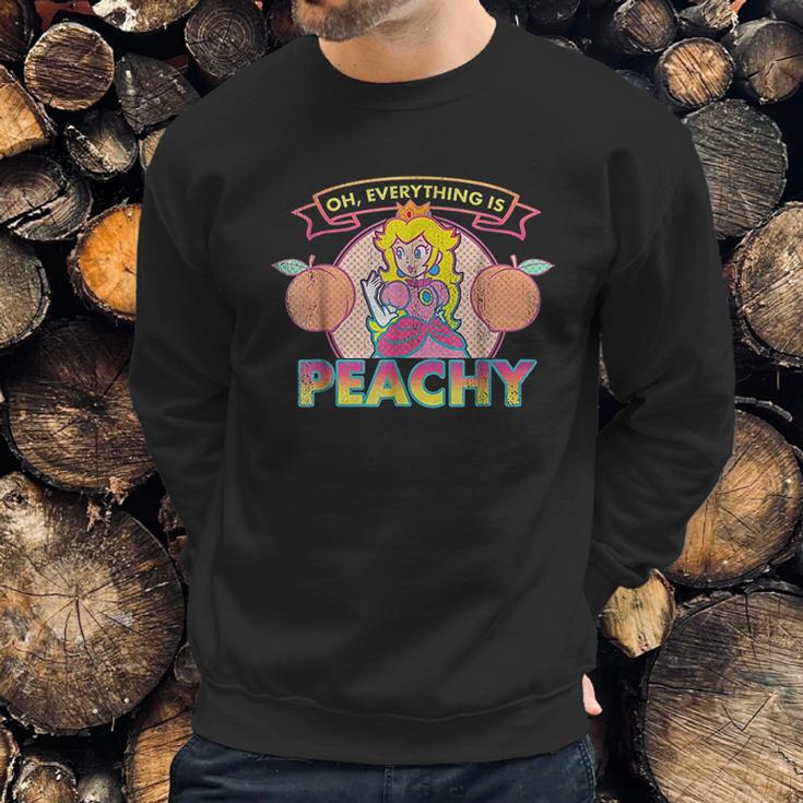 Super Mario Princess Peach Everything Peachy Sweatshirt Gifts for Him