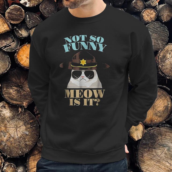 Super State Trooper Cat Not So Funny Meow Is It Gift Sweatshirt Gifts for Him