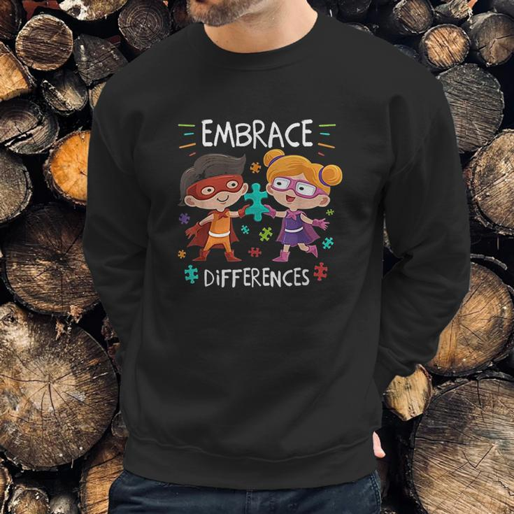 Superheroes Embrace Differences Gift Sweatshirt Gifts for Him