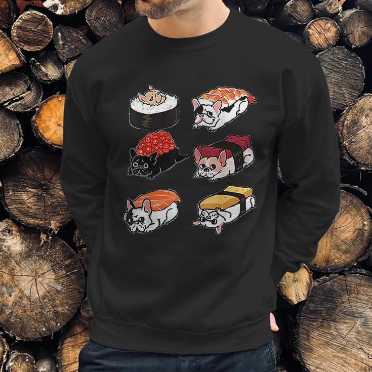 Sushi French Bulldog Funny By Huebucket Sweatshirt Gifts for Him