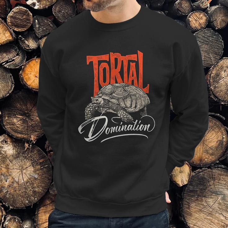 Tortoise Tortal Domination Turtle Sweatshirt Gifts for Him