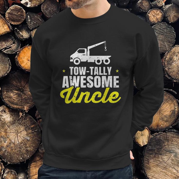 Tow Truck Driver Uncle Towing Car Pun Pickup Wrecker Gift Sweatshirt Gifts for Him