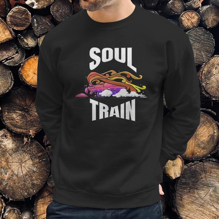 Train Boogie Train Groovy Disco Train Sweatshirt Gifts for Him