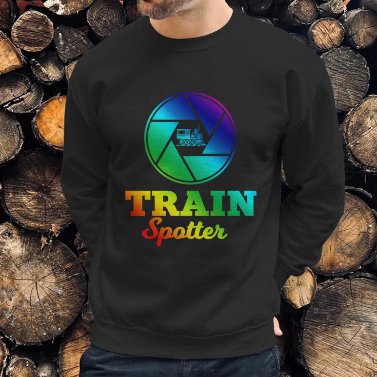 Trainspotter Design Trainspotting With Photo Camera Funny Gift Graphic Design Printed Casual Daily Basic Sweatshirt Gifts for Him