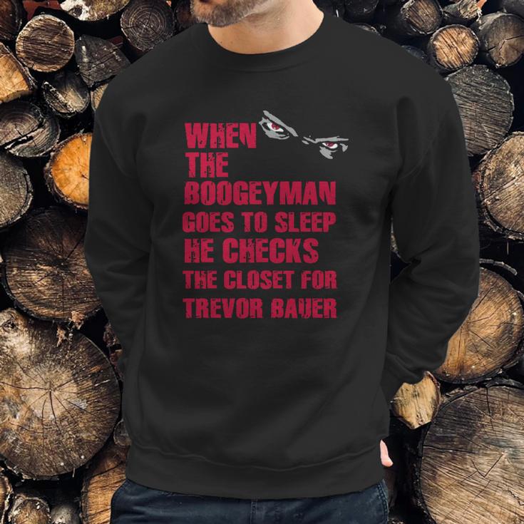 Trevor Bauer Cleveland Baseball Sports Boogeyman Sweatshirt Gifts for Him