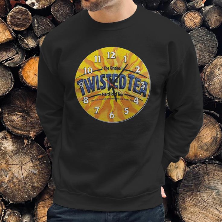 Twisted Tea Funny Clock Sweatshirt Gifts for Him