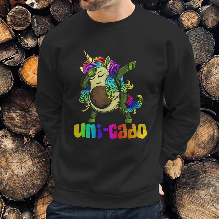 Uni Cado Dabbing Unicorn Avocado Sweatshirt Gifts for Him