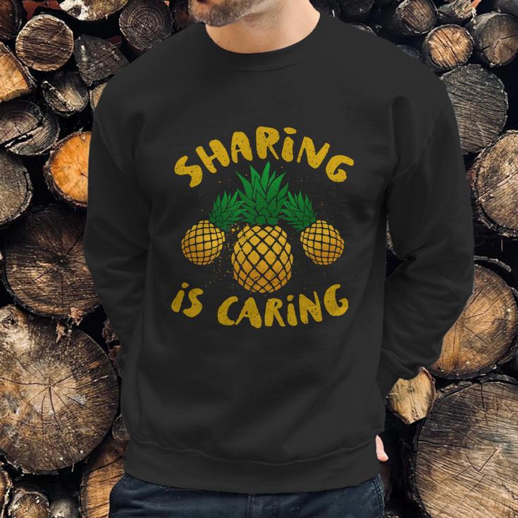 Upside Down Pineapple Cute Gift Sharing Swinger Gift Sweatshirt Gifts for Him