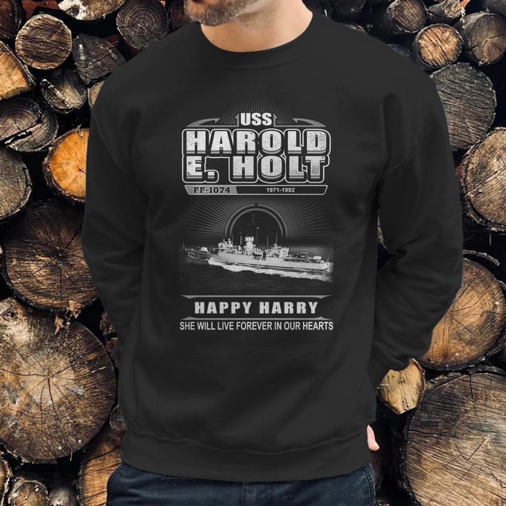 Uss Harold E Holt Ff 1074 She Will Give Live Forever In Our Heart Sweatshirt Gifts for Him